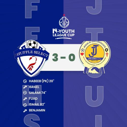 SHUFFLE SELECT FOOTBALL ACADEMY VS JUSTJOHN FC