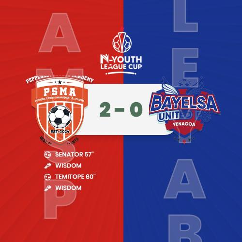 PSMA PEPPEREST SPORTS MANAGEMENT AND ACADEMY VS Bayelsa United Football Club