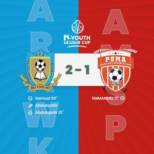 Kwara Football Academy VS PSMA - PEPPEREST SPORTS MANAGEMENT AND ACADEMY