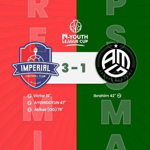 IMPERIAL FOOTBALL CLUB VS AMG SPORTS ACADEMY