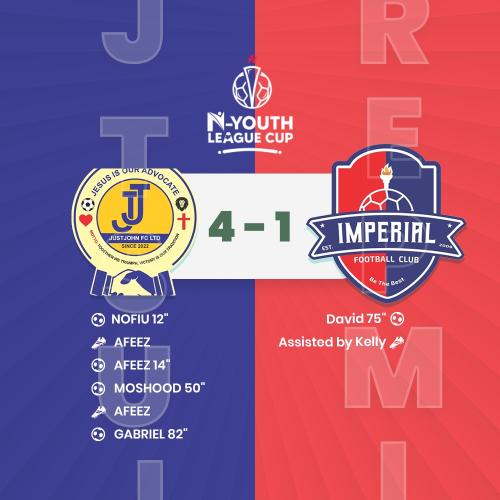 Match Review: JUSTJOHN FC  vs  Imperial Football Club — WEEK SIX