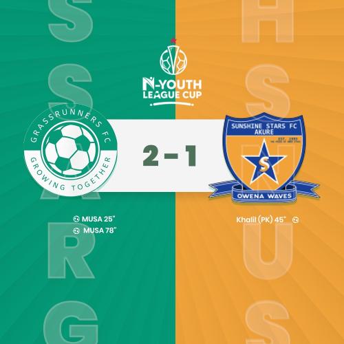 Grassrunners Football Club 2️⃣ - 1️⃣ Sunshine Stars F.C. (U19) highlighs