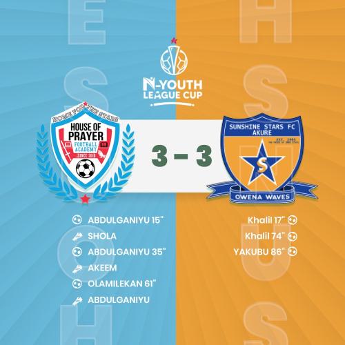 HOUSE OF PRAYER ASSEMBLY FA VS Sunshine Stars F.C. (U19)