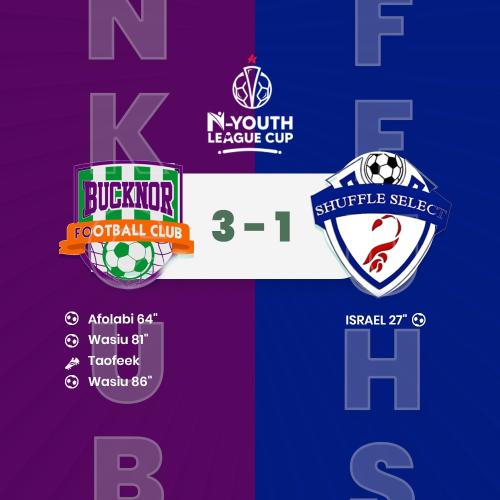 Bucknor FC VS SHUFFLE SELECT FA MD 21