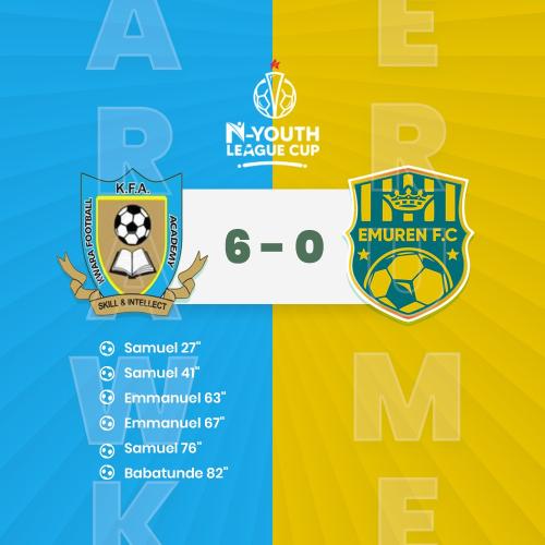 Kwara Football Academy VS Emuren Football Club.