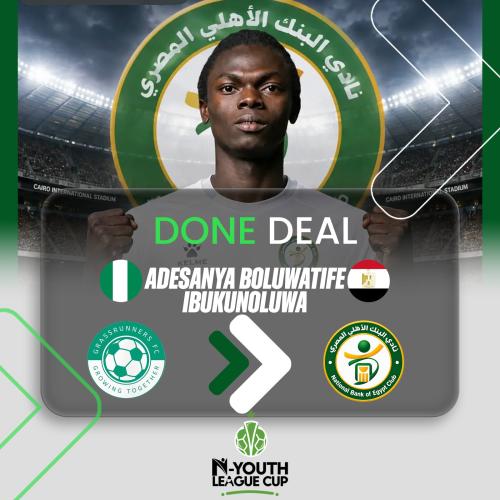 DONE DEAL: ADESANYA BOLUWATIFE IBUKUNOLUWA JOINS NATIONAL BANK OF EGYPT!